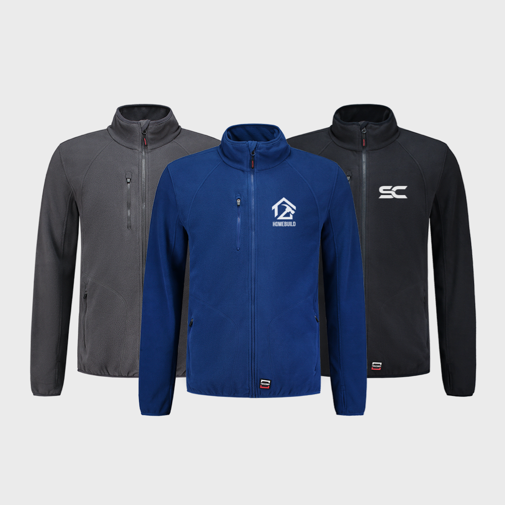 Fleece werkvest met rits